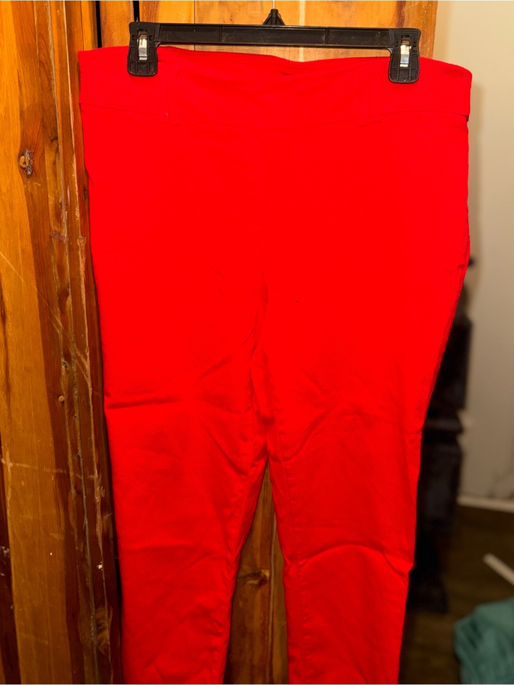 Jules & Leopold Girls' Vibrant Red Ponte Leggings